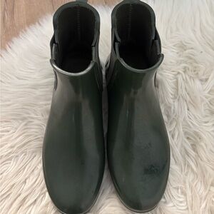 Hunter short classic Chelsea Dark Green Women's Rain Boots